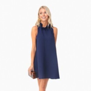 NAVY BLYTHE DRESS